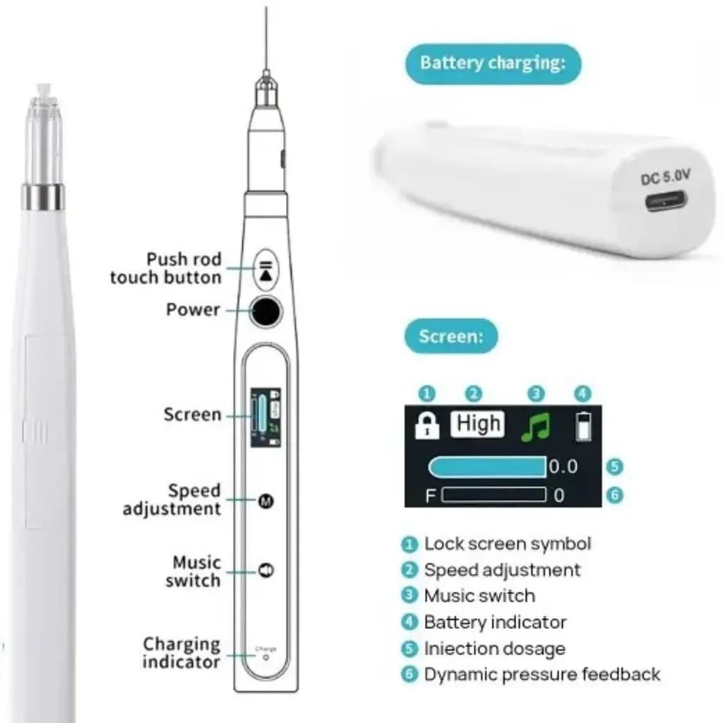 کاتالوگ تزریق داروی بی حسی بدون درد آزدنت AZDENT PAINLESS INJECTION