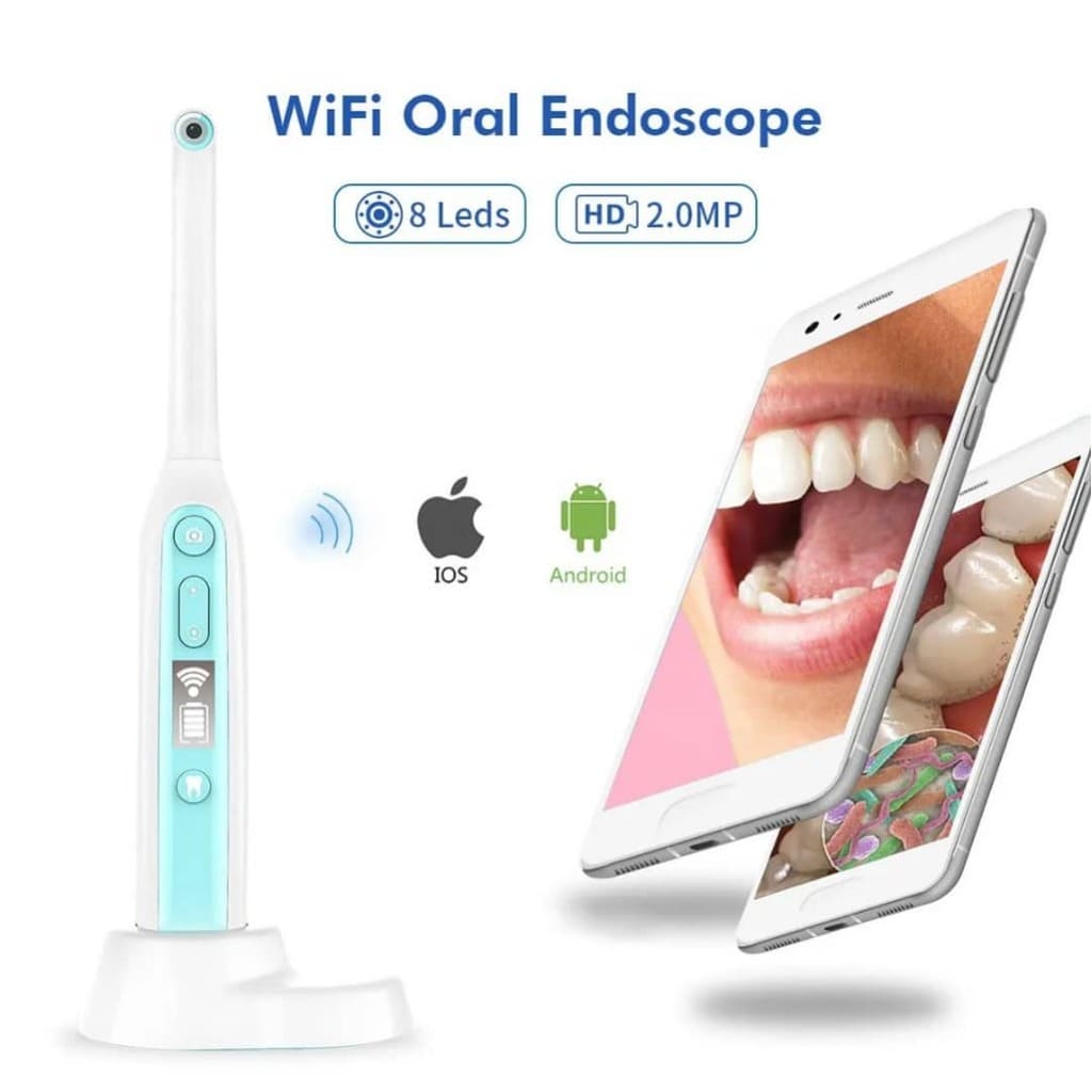 کیفیت دوربین و ال ای دی های دوربین داخل دهانی وایرلس wifi oral endoscope