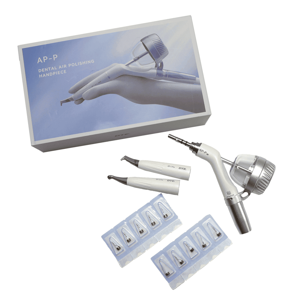 محتویات داخل بسته  woodpecker-air-polisher-ap-p