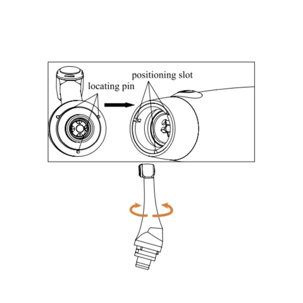 چرخش هد اپکس روتاری وودپیکر اندو اسپیس RTA Endo Space