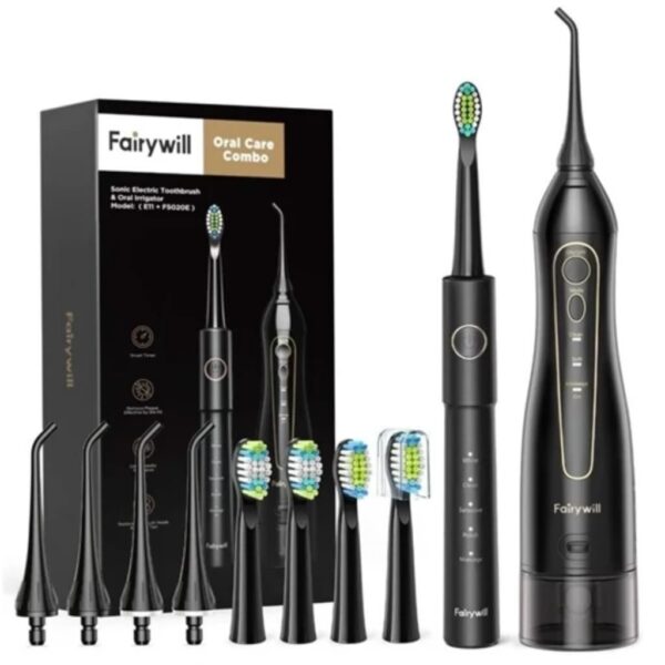 جعبه مسواک برقی و واترجت fairy will e11+f 5020e